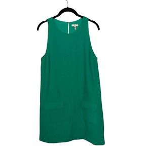 Joie Womens Wool‎ Dress Size Medium Pockets Green Pockets Short Keyhole